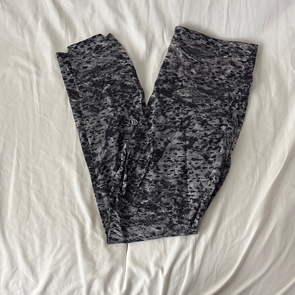 Lululemon Athletica Black and Gray Leggings